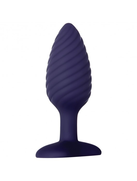 Синяя анальная пробка с вибрацией и пультом ДУ Wicked Twister - 12 см. - Zero Tolerance