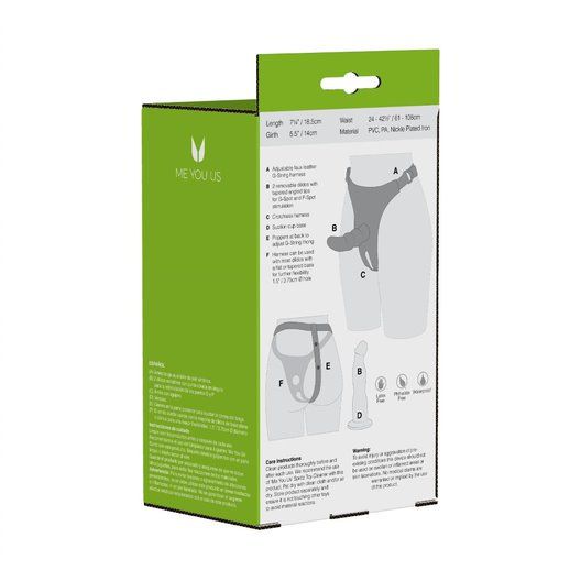 Страпон с 2 сменными насадками Double Tip Strap On - Me You Us - купить с доставкой в Сызрани