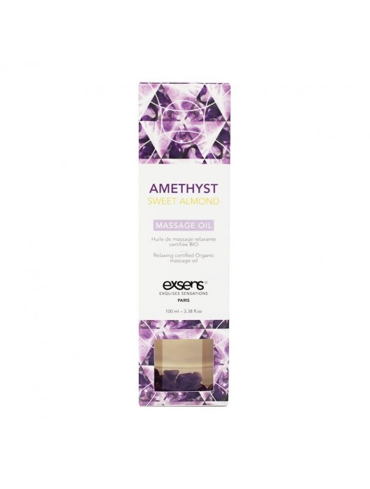 Органическое массажное масло AMETHYST SWEET ALMOND - 100 мл. - Exsens - купить с доставкой в Сызрани