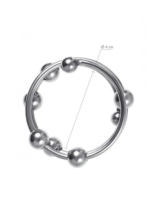 Большое металлическое кольцо под головку пениса - ToyFa - купить с доставкой в Сызрани