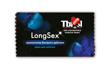 Пролонгирующий крем LongSex в одноразовой упаковке - 1,5 гр. - Биоритм - купить с доставкой в Сызрани