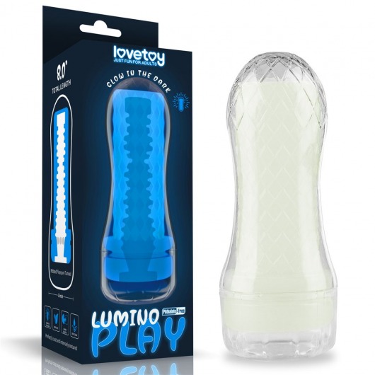 Светящийся в темноте мастурбатор Lumino Play Masturbator Ribbed - Lovetoy - в Сызрани купить с доставкой