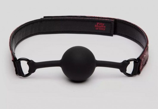 Кляп-шар на двусторонних ремешках Reversible Silicone Ball Gag - Fifty Shades of Grey - купить с доставкой в Сызрани