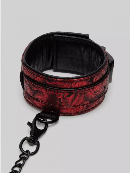 Красно-черные оковы Reversible Faux Leather Ankle Cuffs - Fifty Shades of Grey - купить с доставкой в Сызрани