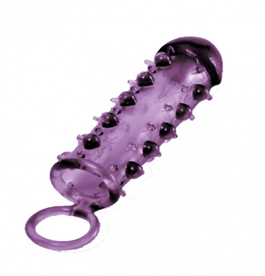 Закрытая фиолетовая насадка с пупырышками SAMURAI PENIS SLEEVE PURPLE - 14,5 см. - NMC - в Сызрани купить с доставкой