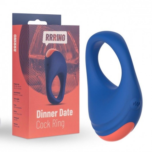 Синее эрекционное кольцо RRRING Dinner Date Cock Ring - FeelzToys - в Сызрани купить с доставкой