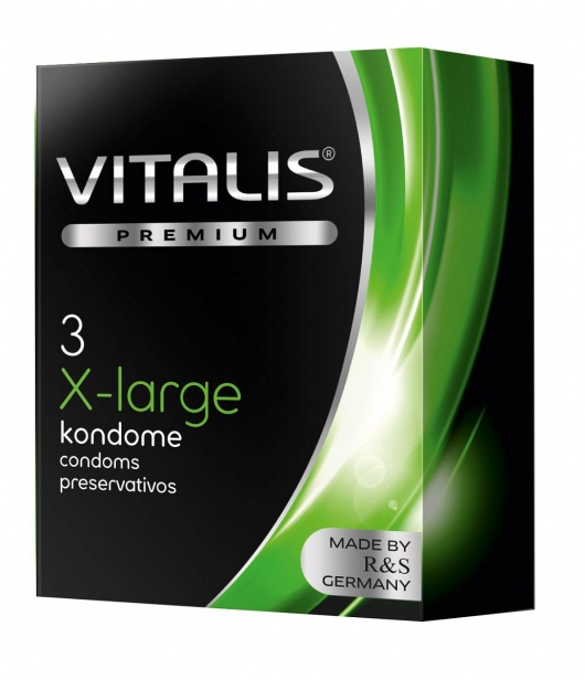 Презервативы увеличенного размера VITALIS PREMIUM x-large - 3 шт. - Vitalis - купить с доставкой в Сызрани