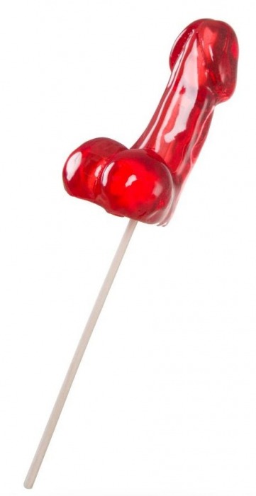 Красный леденец в форме фаллоса со вкусом виски - Sosuчki - купить с доставкой в Сызрани