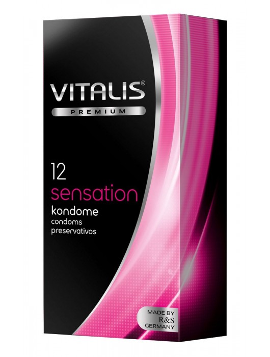 Презервативы VITALIS PREMIUM sensation с пупырышками и кольцами - 12 шт. - Vitalis - купить с доставкой в Сызрани