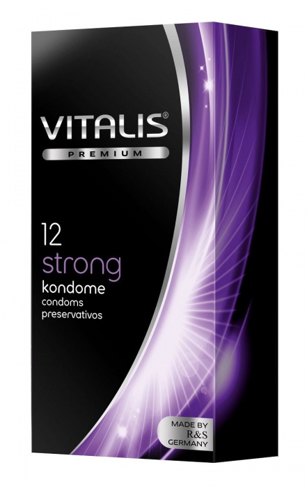 Презервативы с утолщённой стенкой VITALIS PREMIUM strong - 12 шт. - Vitalis - купить с доставкой в Сызрани