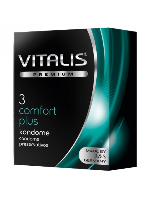 Контурные презервативы VITALIS PREMIUM comfort plus - 3 шт. - Vitalis - купить с доставкой в Сызрани