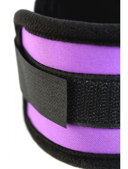 Наручники из неопрена фиолетового цвета - ToyFa - купить с доставкой в Сызрани