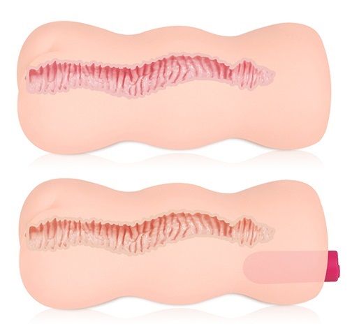 Телесный вибромастурбатор-анус TONGGGO 2 Auto - KOKOS - в Сызрани купить с доставкой