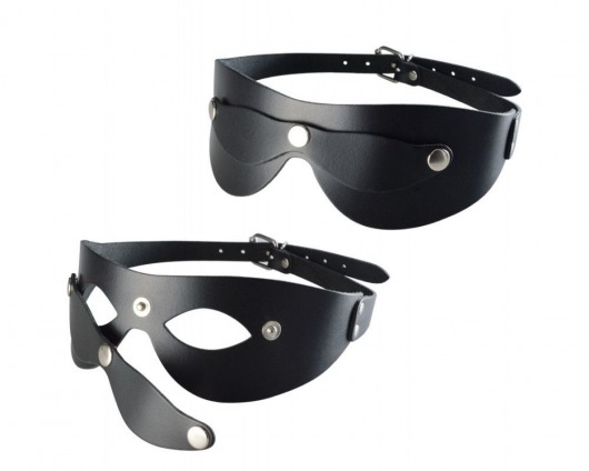 Черная кожаная маска  Новичок - Sitabella - купить с доставкой в Сызрани