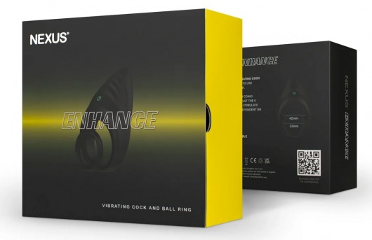 Черное эрекционное виброкольцо Nexus Enhance - Nexus Range - в Сызрани купить с доставкой