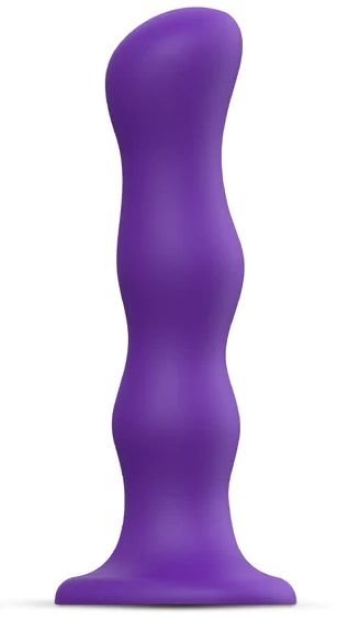 Фиолетовая насадка Strap-On-Me Dildo Geisha Balls size M - Strap-on-me - купить с доставкой в Сызрани