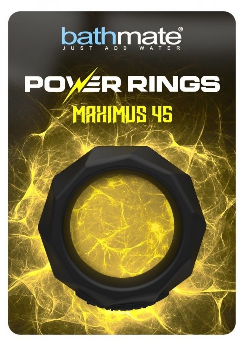 Черное эрекционное кольцо Maximus 45 - Bathmate - в Сызрани купить с доставкой