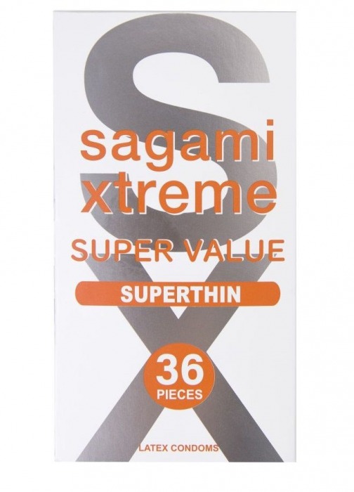 Ультратонкие презервативы Sagami Xtreme Superthin - 36 шт. - Sagami - купить с доставкой в Сызрани