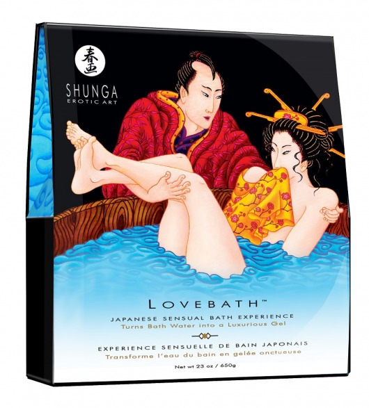 Соль для ванны Lovebath Ocean temptation, превращающая воду в гель - 650 гр. - Shunga - купить с доставкой в Сызрани