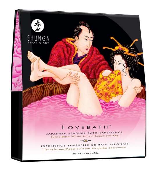 Соль для ванны Lovebath Dragon Fruit, превращающая воду в гель - 650 гр. - Shunga - купить с доставкой в Сызрани