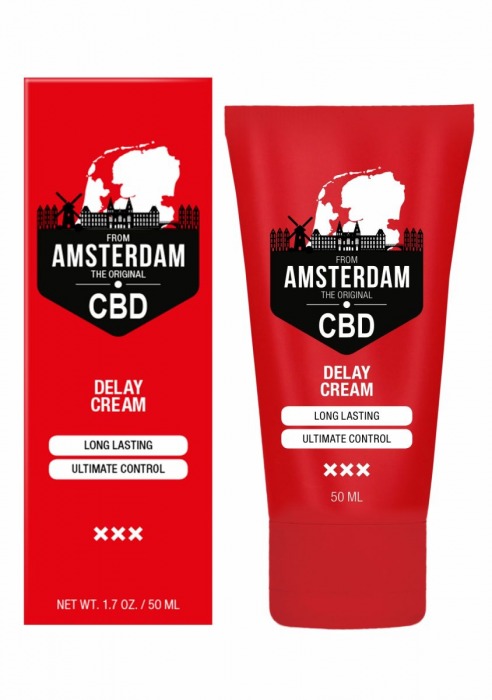 Крем-пролонгатор CBD from Amsterdam Delay Cream - 50 мл. - Shots Media BV - купить с доставкой в Сызрани