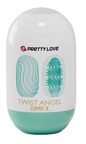 Бирюзовый мастурбатор-яйцо Twist Angel - Baile - в Сызрани купить с доставкой