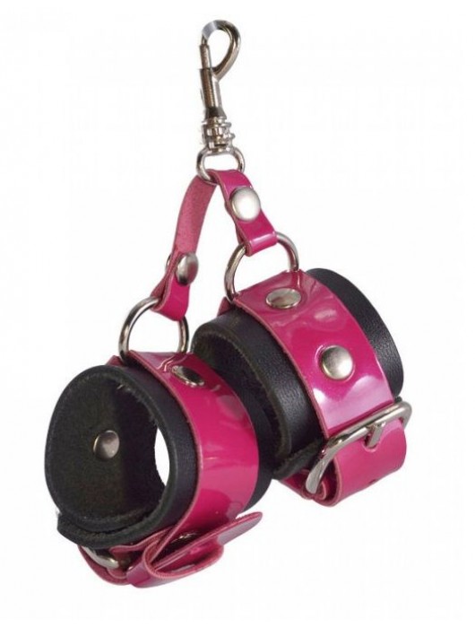 Розово-черный брелок  Наручники - Sitabella - купить с доставкой в Сызрани