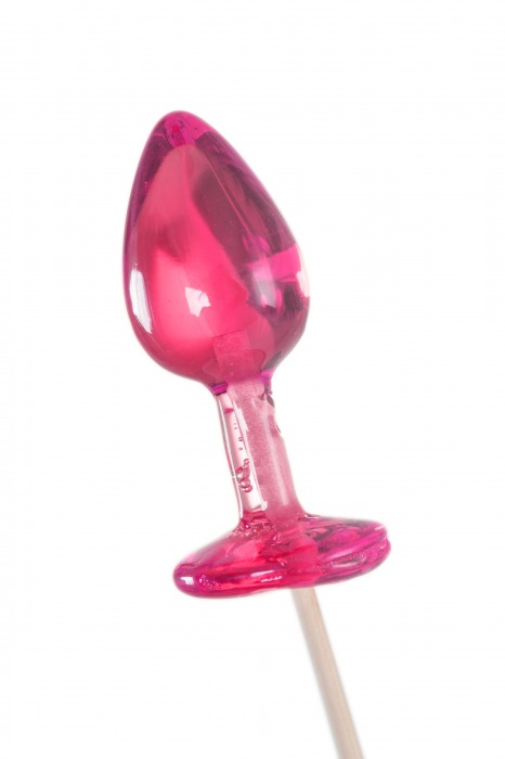 Розовый леденец  в форме анальной втулки со вкусом айриш крим - 29 гр. - Sosuчki - купить с доставкой в Сызрани