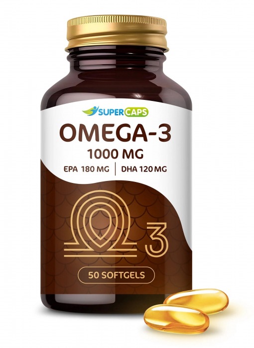 Пищевая добавка SuperCaps OMEGA-3 - 50 капсул (1000 мг) - SuperCaps - купить с доставкой в Сызрани