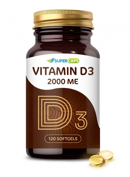 Пищевая добавка SuperCaps VITAMIN D3 2000 ME - 120 капсул - SuperCaps - купить с доставкой в Сызрани