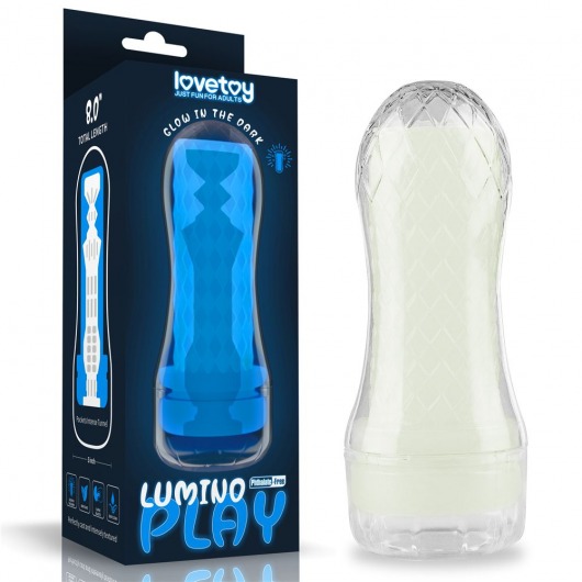 Светящийся в темноте мастурбатор Lumino Play Masturbator Pocketed - Lovetoy - в Сызрани купить с доставкой