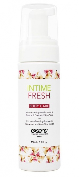 Органическая интимная очищающая пенка Intime Fresh - 150 мл. - Exsens - купить с доставкой в Сызрани