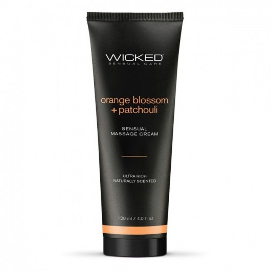 Массажный легкий крем WICKED Orange Blossom plus Patchouli - 120 мл. - Wicked - купить с доставкой в Сызрани