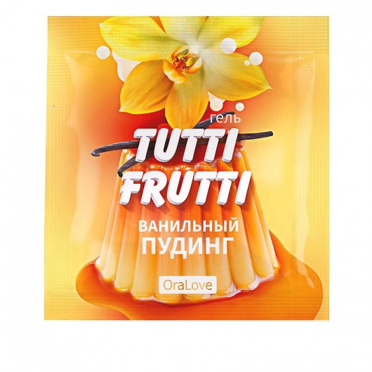 Пробник гель-смазки Tutti-frutti со вкусом ванильного пудинга - 4 гр. - Биоритм - купить с доставкой в Сызрани