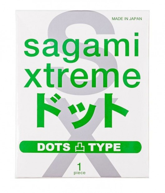 Презерватив Sagami Xtreme Type-E с точками - 1 шт. - Sagami - купить с доставкой в Сызрани