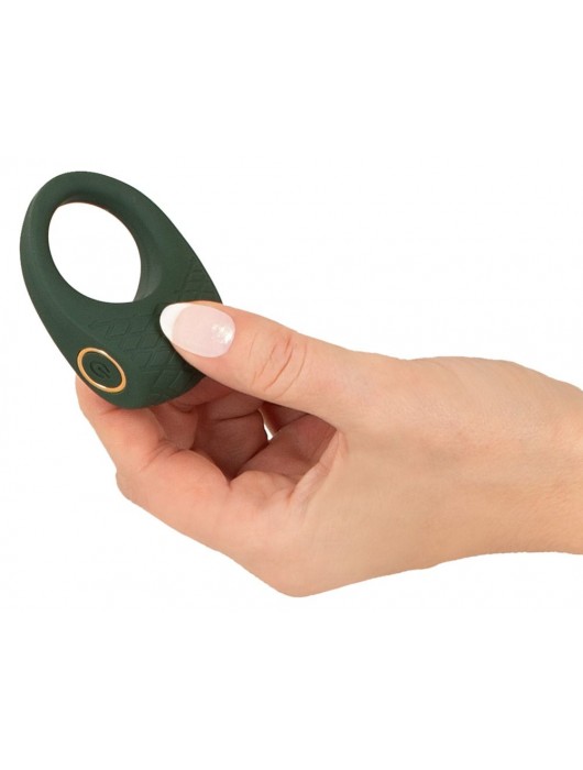 Зеленое эрекционное виброкольцо Luxurious Vibro Cock Ring - Orion - в Сызрани купить с доставкой