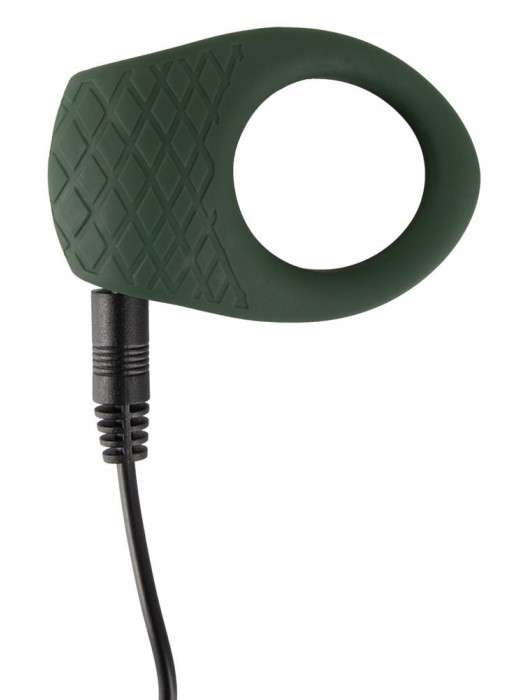Зеленое эрекционное виброкольцо Luxurious Vibro Cock Ring - Orion - в Сызрани купить с доставкой