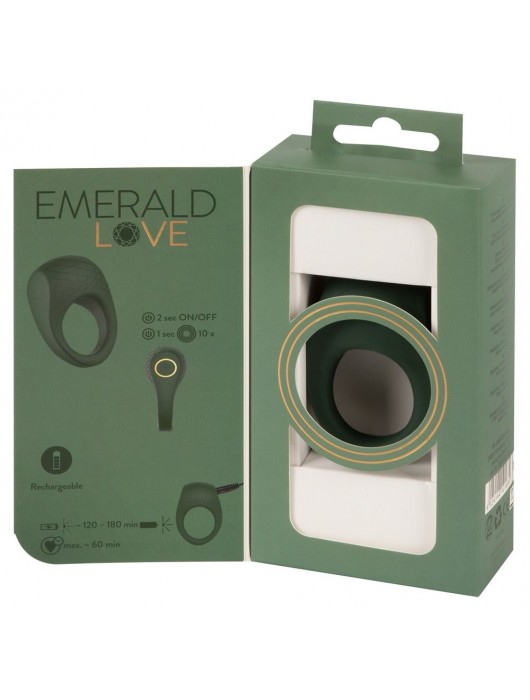 Зеленое эрекционное виброкольцо Luxurious Vibro Cock Ring - Orion - в Сызрани купить с доставкой