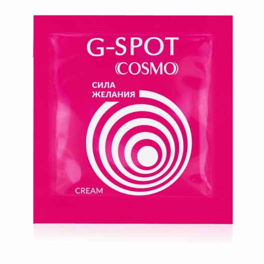 Стимулирующий интимный крем для женщин Cosmo G-spot - 2 гр. - Биоритм - купить с доставкой в Сызрани