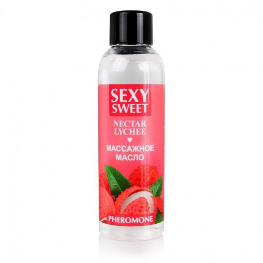 Массажное масло Sexy Sweet Nectar Lychee с феромонами и ароматом личи - 75 мл. - Биоритм - купить с доставкой в Сызрани