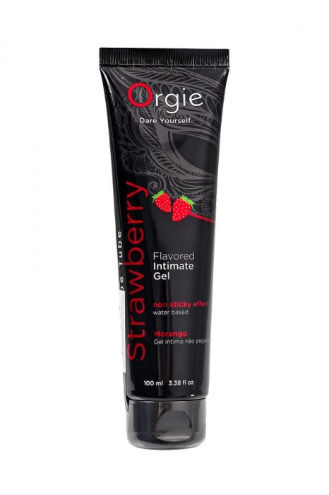 Интимный гель на водной основе Lube Tube Strawberry с клубничным вкусом - 100 мл. - ORGIE - купить с доставкой в Сызрани