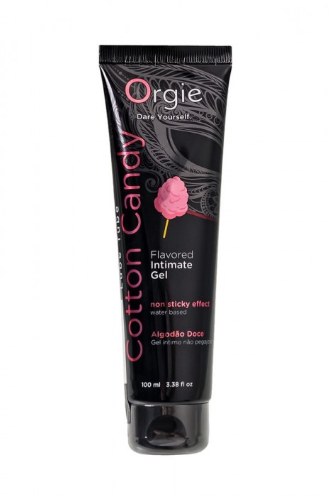 Интимный гель на водной осное Lube Tube Cotton Candy со вкусом сахарной ваты - 100 мл. - ORGIE - купить с доставкой в Сызрани