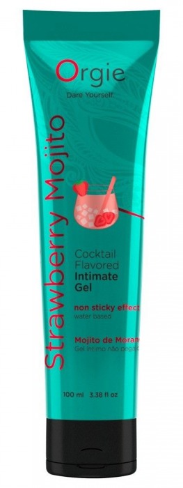 Съедобный интимный гель Orgie Lube Tube Cocktail Strawberry Mojito - 100 мл. - ORGIE - купить с доставкой в Сызрани