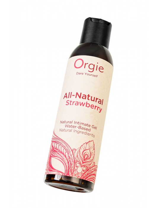 Интимный гель на водной основе All-Natural Strawberry с ароматом клубники - 150 мл. - ORGIE - купить с доставкой в Сызрани