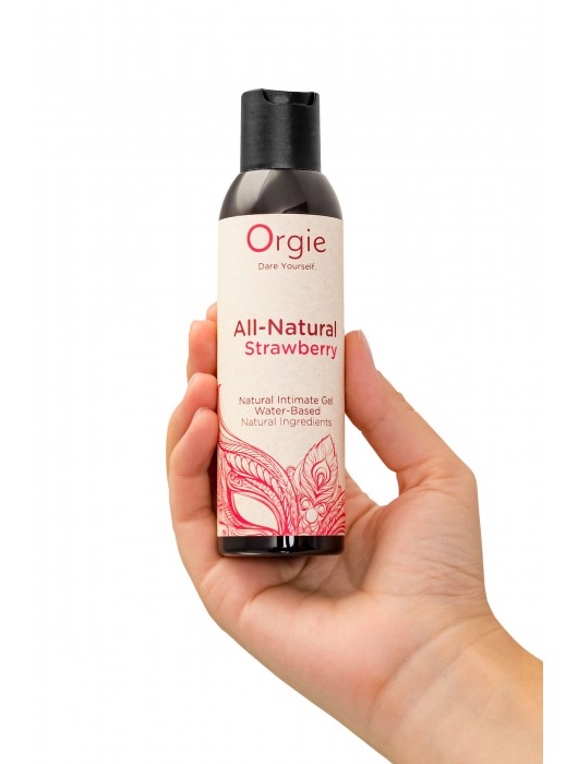 Интимный гель на водной основе All-Natural Strawberry с ароматом клубники - 150 мл. - ORGIE - купить с доставкой в Сызрани