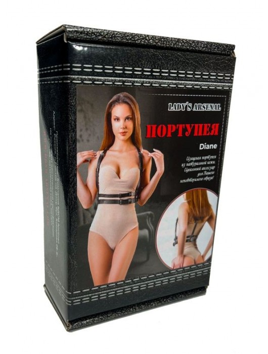 Изящная портупея из натуральной кожи Diane - БДСМ Арсенал - купить с доставкой в Сызрани
