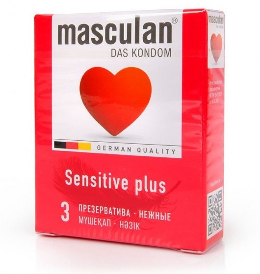 Презервативы Masculan Sensitive plus - 3 шт. - Masculan - купить с доставкой в Сызрани