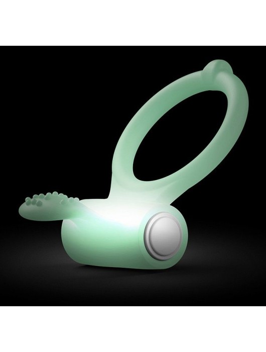 Светящееся в темноте эрекционное виброкольцо Power Clit - Dorcel - в Сызрани купить с доставкой