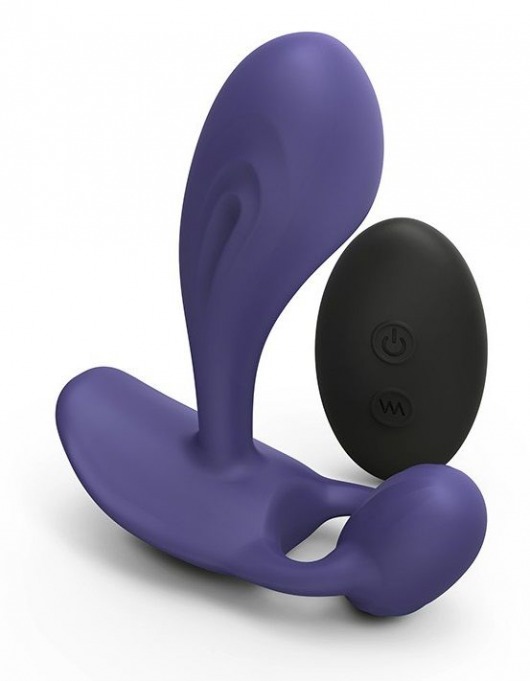 Темно-синий вибромассажер Witty P G Vibrator with Remote Control - Love to Love - в Сызрани купить с доставкой