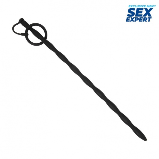 Черный стимулятор уретры Sex Expert - Sex Expert - купить с доставкой в Сызрани